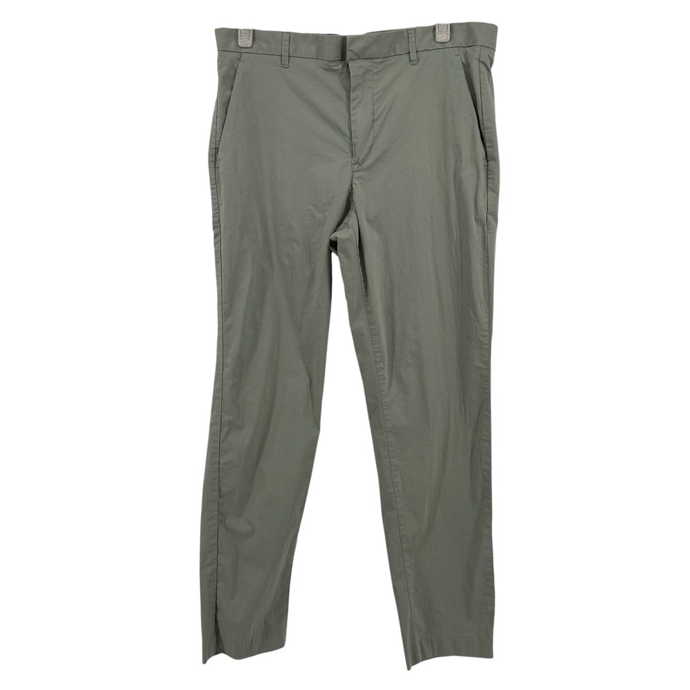 Everlane Performance Chino Pants Mens 34x30 Sage Green Stretch Coastal Business